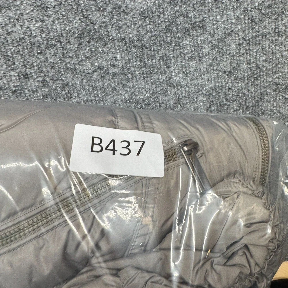 ADD Jacket Womens 4 Beige Pillow Collar Goose Down Coat  Italy Down Puffer - Picture 10 of 10